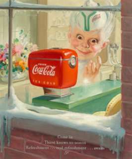 Haddon Hubbard Sundblom (American, 1899-1976) Sprite Boy, Coca-Cola advertisement, 1949 Oil on canvas 23 x 19 inches ... | Heritage