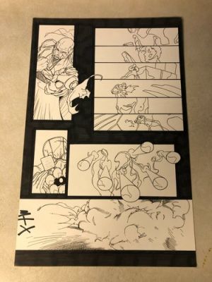 POWDER BURN #1 original comic art Stylish SCI FI MANGA COPS 1999 SIGNED LUMM | eBay US (Buy It Now)