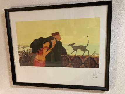 Sfar, Joann / Delesvaux, Antoine - 1 Offset Print - Le Chat du Rabbin - Le Film - 2011