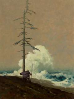 Barber (20th Century) The Sentry Oil on canvas 24 x 18 inches (61.0 x 45.7 cm) Signed lower right ...