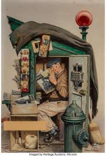 Stevan Dohanos (American, 1907-1994) Great Stories from the Saturday Evening Post paperback cover, 1947 Oil on canvas...