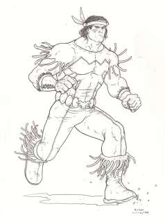 Ramon Villalobos - Thunderbird From the X-Men Commission - Signed