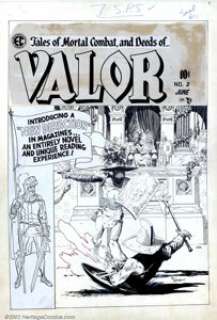 Al Williamson - Original Art Cover to Valor Comics #2 (EC1955). EC master artist Al Williamson renders an awesome - | Heritage