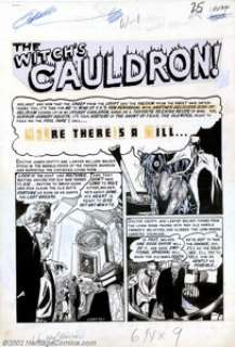 Graham Ingels - Original Art for Vault of Horror #34 Complete 7-page Story "The Witch’s Cauldron" (EC, - | Heritage