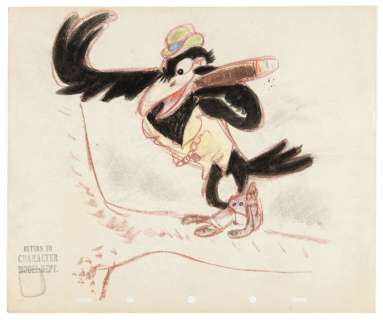 JIM CROW FROM DUMBO CHARACTER STUDY ORIGINAL ART. | Hake’s