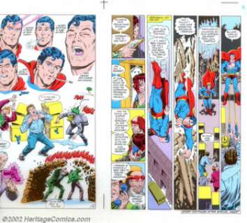 Julius Schwartz-Original Art Complete Story for Superman #411, color separations, "Julie’s Birthday" - | Heritage