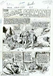 Al Williamson - Original Art for Valor #3, Complete 7-page Story, "The Cloak of Command" (EC, 1955). - | Heritage