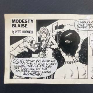 Romero, Enric Badia - 1 Original page - Modesty Blaise - The Dolly Rocker Dancers Fight Back - 1970 | Catawiki