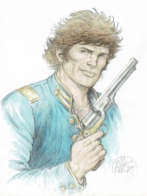 Blanc-Dumont | Lot 220 - La jeunesse de Blueberry, Le boucher de Cincinnati en édition originale, agrémenté d’une dédicace. Proche de l’état neuf. | Septimus