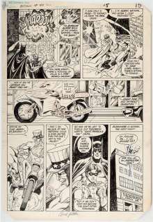 Chuck PATTON - Tavola originale per Batman 385 p.12. Batman captured.  Cm.28 x 41. DC Comics. Year 1985. Inks by Alfredo Alcala. Firmata in basso da Patton.