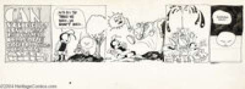 Dan O‘Neill - The Collective Unconscious of Odd Bodkins Comic Strip Original Art, dated 10-22-70 (Chronicle -