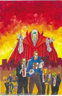 Kelly Freas - Astounding Space Thrills Cover Comprehensive Original Art (Image Comics). Acrylic on board with a -