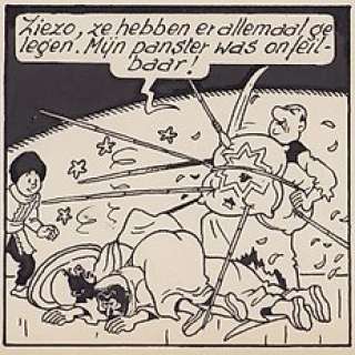 De Moor, Bob - 1 Original page - Nonkel Zigomar, Snoe en Snolleke - De Blauwe vinger (plaat 38 / stroken 149-152) - 1953 | Catawiki