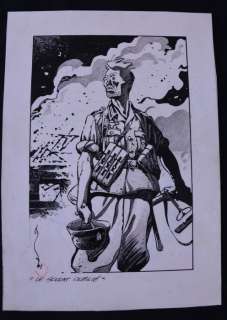 Michetz | Original illustration  - Sous le feu! + Album + Bookplate | Catawiki