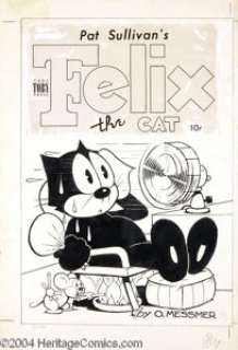 Otto Messmer - Felix the Cat Cover Original Art (Toby Press, circa 1951). Even with all of his fans, Felix just - | Heritage