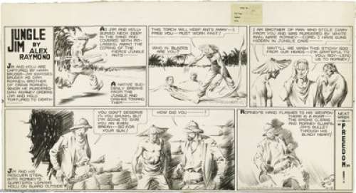 Alex Raymond - Flash Gordon with Jungle Jim Topper Sunday Comic Strip Original Art, dated 10-13-35 (King - | Heritage