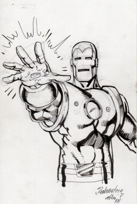 Joe Rubinstein | Iron Man Back Board Sketch | Joe Rubinstein
