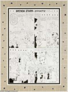 Dale Messick - Brenda Starr Sunday Comic Strip Original Art, dated 11-10-40 (Chicago Tribune, 1940). Lovely -