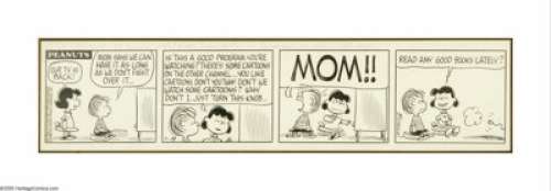 Charles Schulz - Peanuts Daily Comic Strip Original Art, dated 7-18-66 (United Features Syndicate, 1966). The - | Heritage