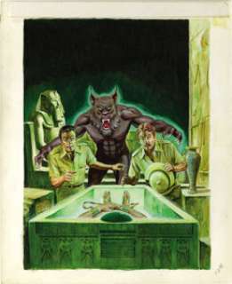 Ken Bald - Monsters Unleashed Annual #1 Cover Original Art (Marvel, 1975). What could be more spooky than cracking -