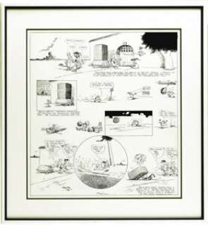 George Herriman - Krazy Kat Sunday Comic Strip Original Art, dated 11-6-21 (King Features Syndicate, 1932). If - | Heritage