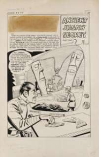 Tony Tallarico - Jigsaw #3, Complete 17-page Unpublished Story "Ancient Jigsaw Secret" Original Art -