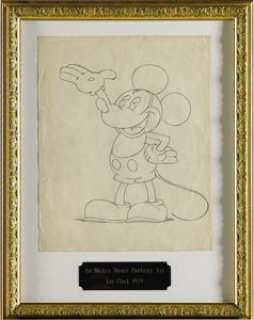 Les Clark - Earliest Known Mickey Mouse Advertising Drawing Original Art, Group of 2 (Walt Disney Studio, 1929). - | Heritage