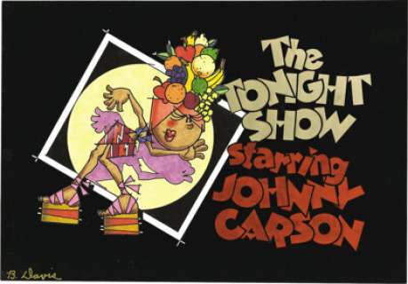 Bill Davis - "The Tonight Show" Title Card Illustration (NBC, 1977). Here is a scarcely-seen piece of - | Heritage