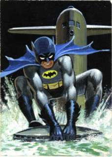 Norman Saunders and Bob Powell - Batman Trading Card, Second Series "Red Bat" Illustration Original - | Heritage