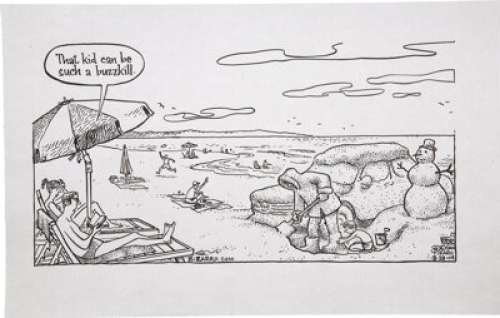 Dan Piraro - Bizarro Daily Comic Strip Original Art, dated 8-29-04 (King Features, 2004). Here is another -