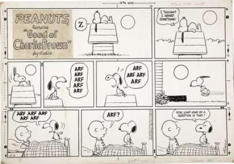 Charles Schulz Peanuts Sunday Comic Strip Original Art, dated 12-8-68 (United Feature Syndicate, 1968). - | Heritage