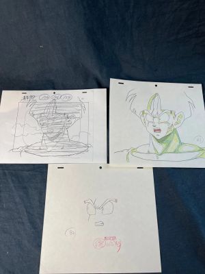 Dragon Ball Z Genga original à la mine de plomb et aux crayons de… | misc / divers