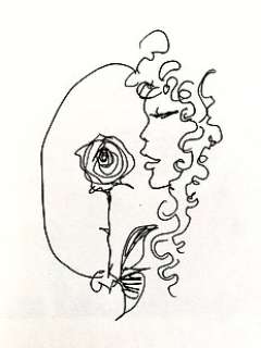 Manara, Milo - 1 Original drawing - Il Nome della Rosa (sketch on book) - Miele - 2024 | Catawiki