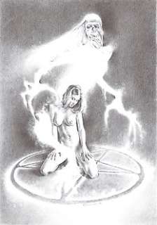 Sanjulian Jr. - Sacrifice - Grand Dessin au Crayon - 70 x 50 cm - Hand Signed | Catawiki