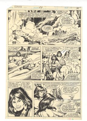 CONAN #99 PG 16 ORIGINAL COMIC ART BELIT BUSCEMA CHAN MARVEL 1979 | Neat Stuff Vault