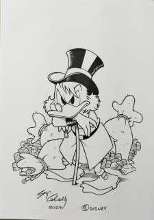 Cabella, Sergio - 1 Original drawing - Topolino - Paperone 1 - 2024 | Catawiki