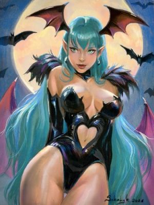 Darkstalkers: Morrigan - 7x9.5 Hand-Drawn Pastel Original Art by V Sokolvk w/COA | eBay US (Buy It Now)