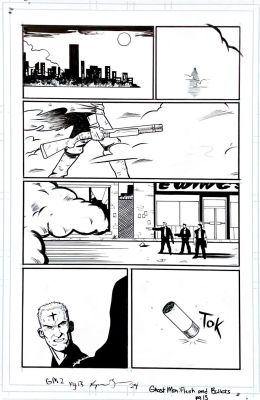 Raymar Brunson | Raymar Brunson - Ghost Man: Flesh and Bullets- Issue #2 Page # 13 | Panel Punk Comics Originals
