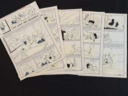 Carpi, Giovanni Battista - 21 Original page - Soldino - Una nave nel Deserto - Storia complete - (anni ’60) | Catawiki