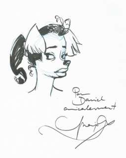 Guarnido. Dessin original dédicacé Blacksad | BDEnchères