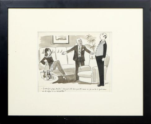 Lot 15 - GUS (Gustave ERLICH dit) (1911-1997) J’ai un don de guérisseur Encre… | misc / divers