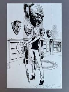 Moline, Karl - 1 Original drawing - Buffy mit Trophäen | Catawiki