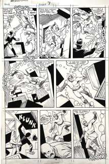 Bruce Patterson, Steve Ditko - Speedball #7 P 13 (Best Battle Pg in Book & Cover Scene!) 1989