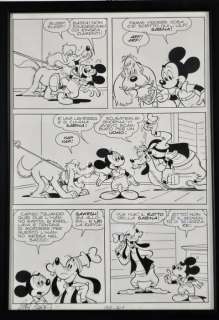 Carpi, Giovan Battista - 1 Original page - Topolino - n. 1312 "Topolino e il mistero della casa ariosa” - 1981 | Catawiki