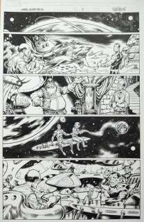 Nelson, Mark - 1 Original page - Marvel Holiday Special - Silver Surfer, the Skrull... - 2007