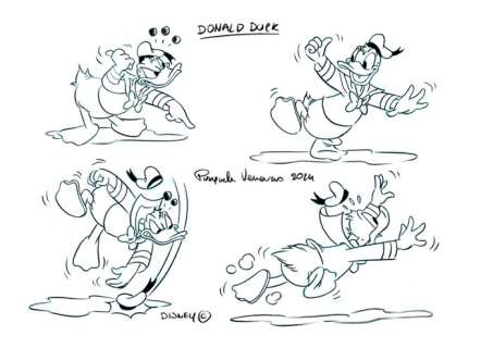 Venanzio, Pasquale - Original Concepts Drawings-Donald Duck | Catawiki