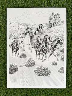 Civitelli, Fabio - 1 Original drawing - Tex - La Diligenza per Eagle Pass | Catawiki