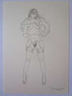 Casotto, Giovanna - 1 Original drawing - La Femme au boa | Catawiki