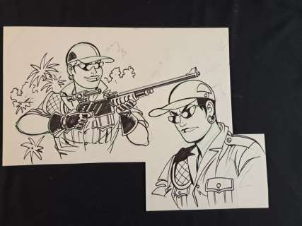 Magnus - 2 Original drawing - Necron - "Frida" | Catawiki