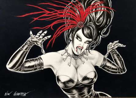 Nik Guerra - 1 Original drawing - Magenta “Roarrr” - 2012 | Catawiki